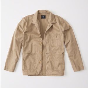 Abercrombie and Fitch Khaki Shirt Jacket